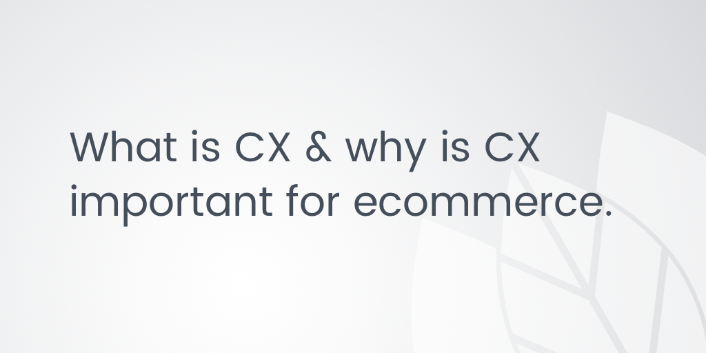 What is customer experience? Why CX is important for ecommerce