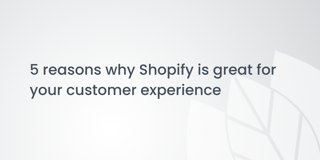 5 reasons why Shopify is great for your customer experience | Venntov