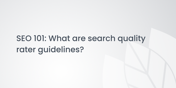 SEO 101: What are search quality rater guidelines?