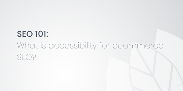 SEO 101: What is accessibility for ecommerce SEO?